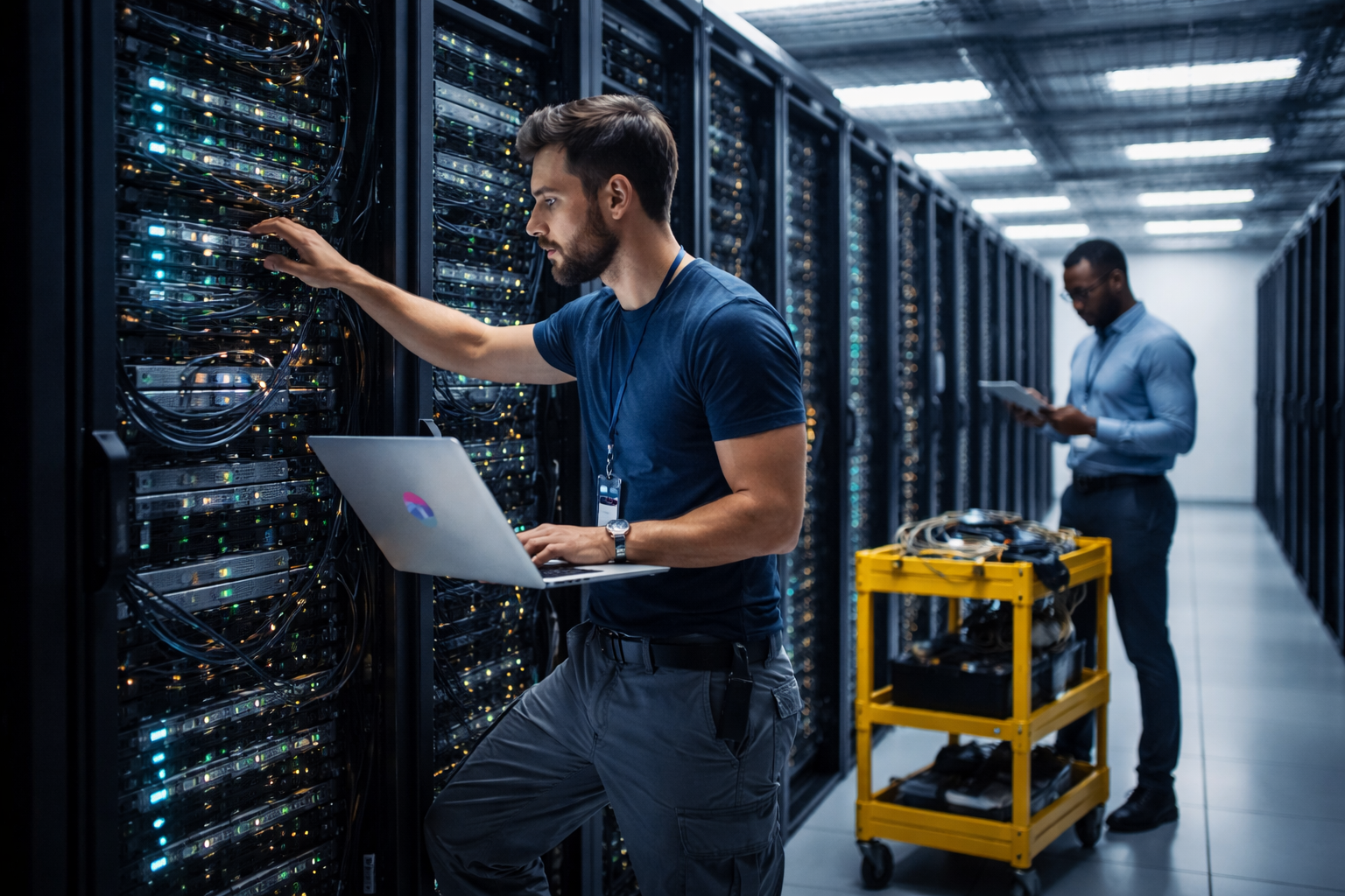 Monad outage follow-up, datacenter diagnostics, and disk replacement visual