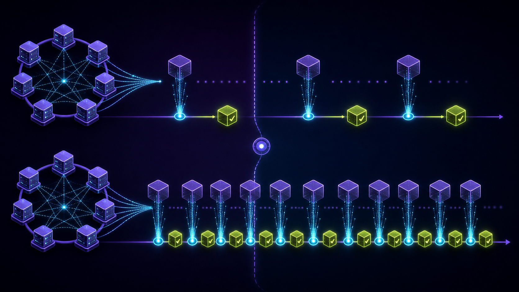 Monad v0.15.1 vote-pacing activation visual